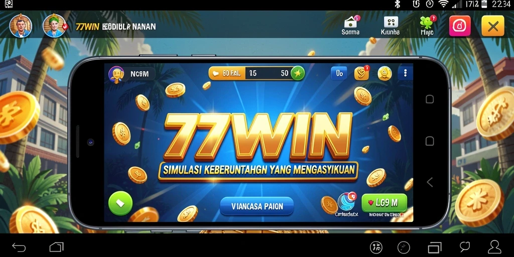 Tangkapan layar menampilkan aksi seru dalam gameplay 77WIN.