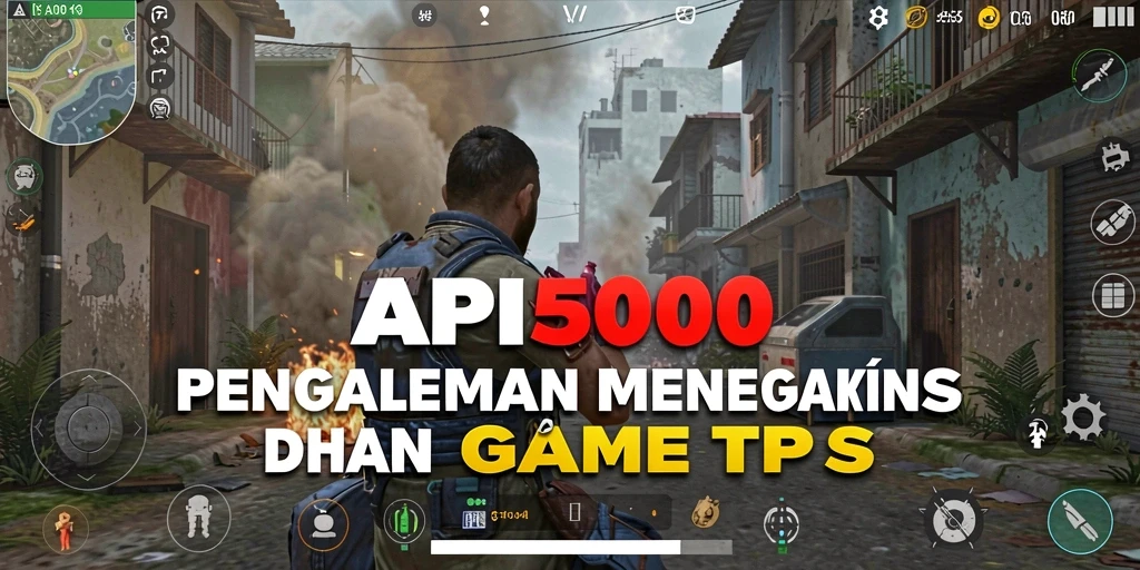 Screenshot gameplay menegangkan dari API5000 yang menunjukkan aksi pertempuran.