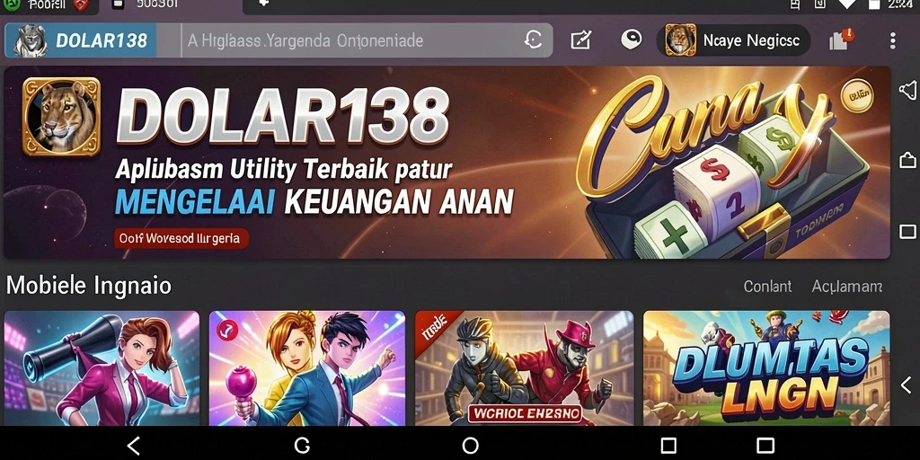 Tampilan antarmuka aplikasi DOLAR138 yang ramah pengguna dan intuitif.