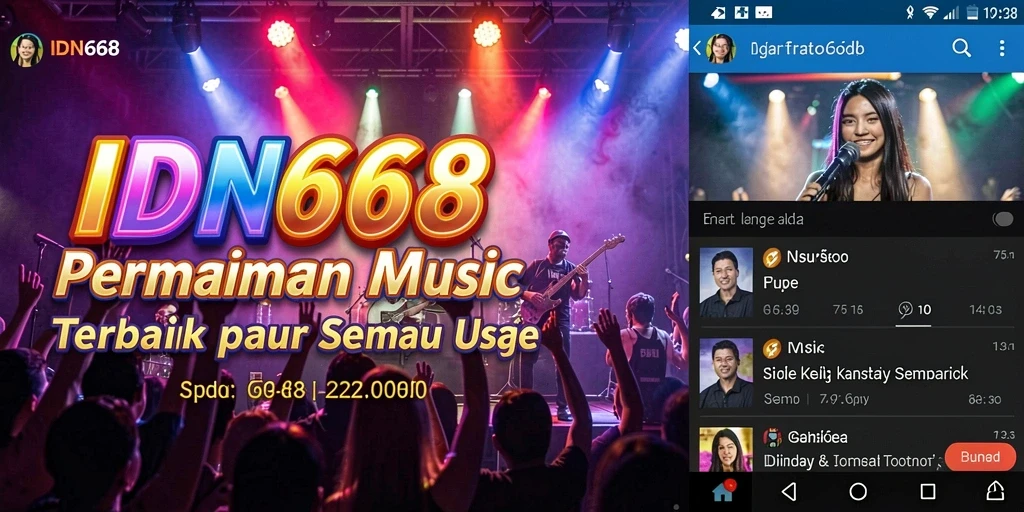 Gameplay seru dan interaktif dalam IDN668, menampilkan pengalaman musik yang mendebarkan.