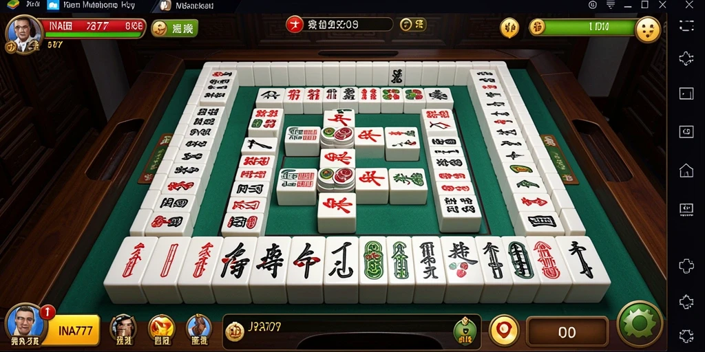 Screenshot gameplay INA777 menampilkan suasana Mahjong yang mendebarkan.
