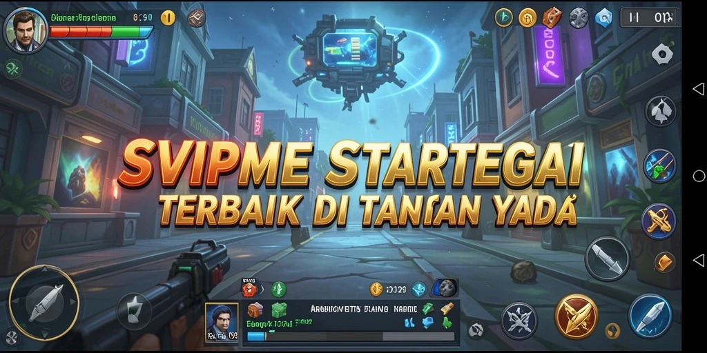 Screenshot utama SVIP2 menampilkan aksi strategis yang intens.