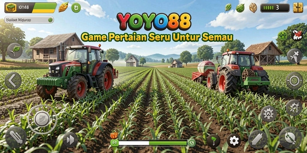 Tampilan gameplay <strong>YOYO88</strong> yang menarik dan interaktif dalam bertani.